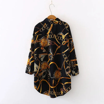 casual loose shirts dress oversized Women's
