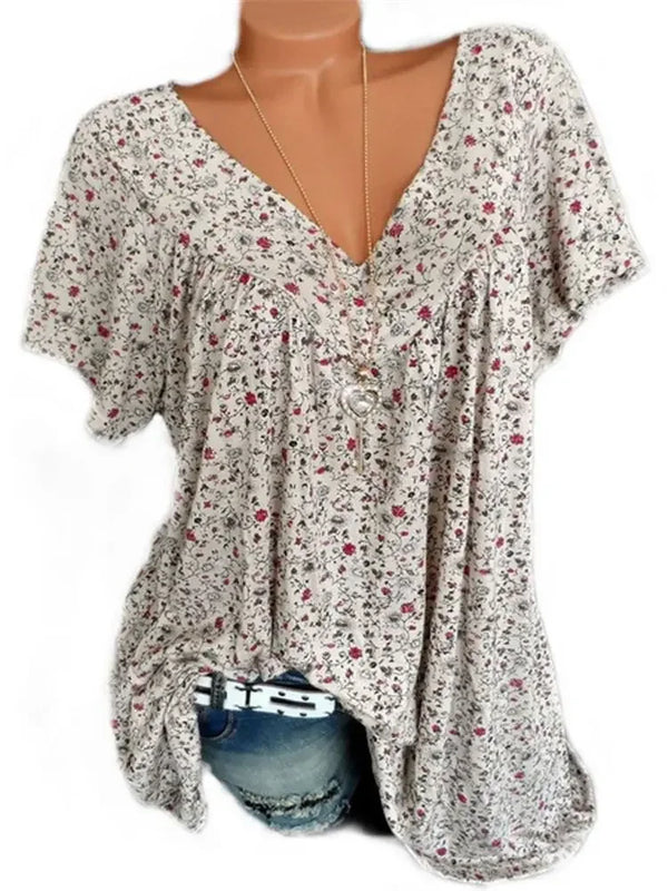 Summer Loose Sleeveless Long Tank T-Shirt V-Neck
