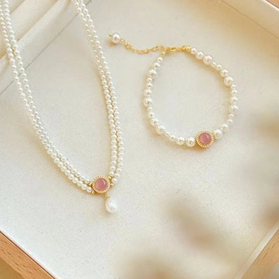 Charm Pearl Jewelry Sets for Women Fashion