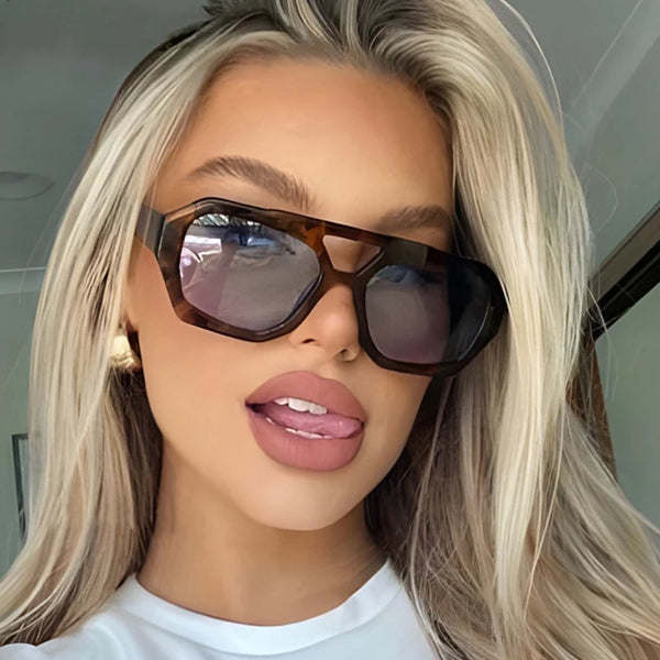 Vintage Square Sunglasses for Women Men