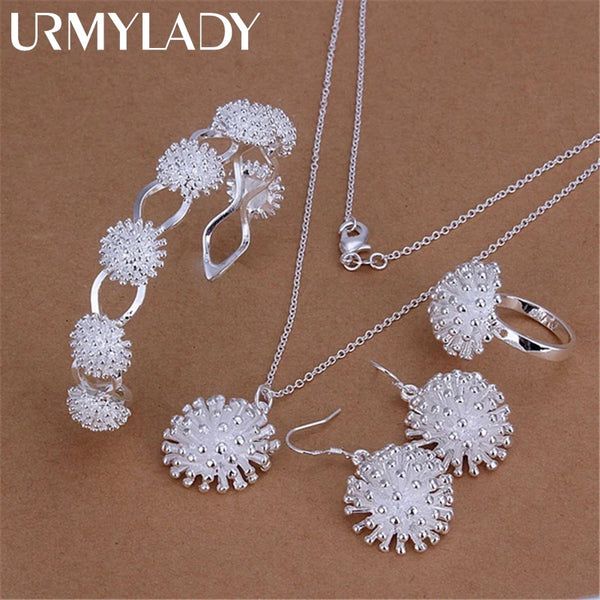 925 sterling Silver necklace earring bracelet rings