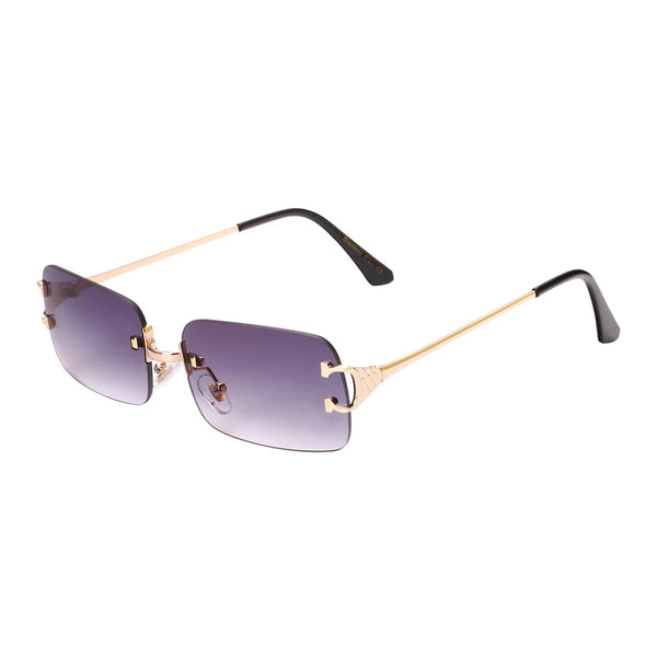 Ruiao 2025 rimless sunglasses UV400 fashion square