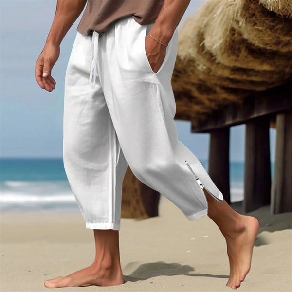 Solid Color Harem Pants Casual Capri Pants