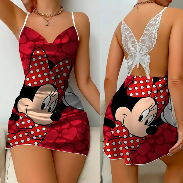 Fashion Summer Mini Dress Pajama Skirt Bow