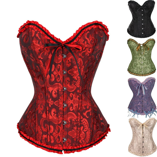 Sexy Corsets Bustiers Floral Lace Tops For Women