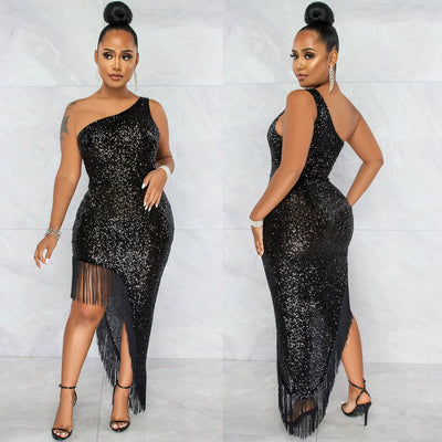 Dresses For Women Summer Plus Size Shoulder
